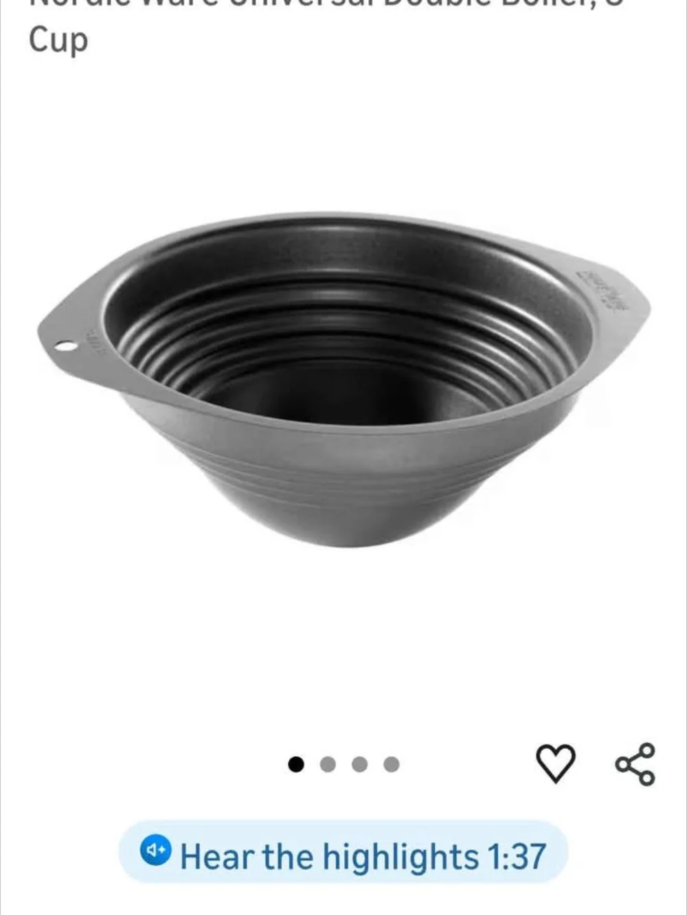 Brand new nordicware double broiler